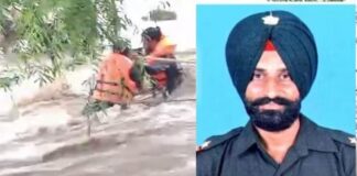 ਜੰਮੂ-ਕਸ਼ਮੀਰ : ਡੋਗਰਾ ਨਾਲੇ ‘ਚ ਆਏ ਹੜ੍ਹ ‘ਚ ਭਾਰਤੀ ਫੌਜ ਦਾ ਨਾਇਬ ਸੂਬੇਦਾਰ ਤੇ ਇਕ ਜਵਾਨ ਰੁੜ੍ਹਿਆ