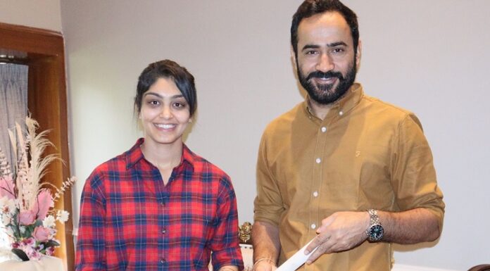 ਮੀਤ ਹੇਅਰ ਵੱਲੋਂ ਕ੍ਰਿਕਟਰ ਹਰਲੀਨ ਦਿਓਲ ਤੇ ਜੂਨੀਅਰ ਵਿਸ਼ਵ ਕੱਪ ਮੈਡਲ ਜੇਤੂ ਨਿਸ਼ਾਨੇਬਾਜ਼ਾਂ ਨਾਲ ਮੁਲਾਕਾਤ