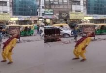 ਲੁਧਿਆਣਾ : ਬੱਸ ਸਟੈਂਡ ਦੇ ਬਾਹਰ ਨਸ਼ੇ ’ਚ ਝੂਮਦੀ ਦਿਸੀ ਮਹਿਲਾ, ਦੁਕਾਨਦਾਰਾਂ ਅਨੁਸਾਰ- ਬੱਸ ਸਟੈਂਡ ਨੇੜੇ ਕਈ ਮਹਿਲਾਵਾਂ ਦਾ ਇਹ ਨਿੱਤ ਦਾ ਡਰਾਮਾ ਆ