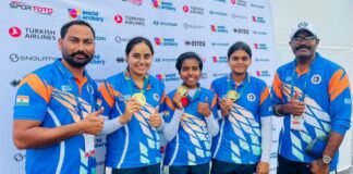 ਮੁੱਖ ਮੰਤਰੀ ਵੱਲੋਂ ਪੈਰਿਸ ਵਿਖੇ ਤੀਰਅੰਦਾਜ਼ੀ ਦੇ ਵਿਸ਼ਵ ਕੱਪ ਵਿੱਚ ਸੋਨ ਤਮਗਾ ਜਿੱਤਣ ਵਾਲੀ ਭਾਰਤੀ ਟੀਮ ਦੀਆਂ ਖਿਡਾਰਨਾਂ ਨੂੰ ਵਧਾਈ