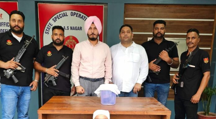 ਪੰਜਾਬ ਪੁਲਿਸ ਨੇ ਬੰਬੀਹਾ ਗੈਂਗ ਦਾ ਮੁੱਖ ਸਰਗਨਾ ਕੀਤਾ ਗ੍ਰਿਫਤਾਰ, ਪਿਸਤੌਲ ਬਰਾਮਦ