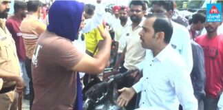 ਜਲੰਧਰ : ਰਾਮਾ ਮੰਡੀ ‘ਚ ਜਾਮ ਦੌਰਾਨ ਧਰਨਾਕਾਰੀਆਂ ਤੇ ਰਾਹਗੀਰਾਂ ਵਿਚਾਲੇ ਵਿਵਾਦ, ਵੇਖੋ ਵੀਡੀਓ