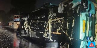 ਜਲੰਧਰ ਤੋਂ ਨੇਪਾਲ ਜਾ ਰਹੀ ਬੱਸ ਡਿਵਾਈਡਰ ਨਾਲ ਟਕਰਾ ਕੇ ਪਲਟੀ, 15 ਸਵਾਰੀਆਂ ਜ਼ਖ਼ਮੀ