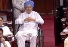 ਸਾਬਕਾ PM ਮਨਮੋਹਨ ਸਿੰਘ ਦੇ ਵ੍ਹੀਲਚੇਅਰ ‘ਤੇ ਰਾਜ ਸਭਾ ਪਹੁੰਚਣ ਨੂੰ ਭਾਜਪਾ ਨੇ ਦੱਸਿਆ- ‘ਬੇਹੱਦ ਸ਼ਰਮਨਾਕ’, ਕਾਂਗਰਸ ਭੜਕੀ