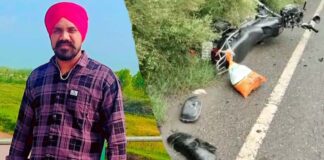 ਤੇਜ਼ ਰਫਤਾਰ ਗੱਡੀ ਦੀ ਟੱਕਰ ਨਾਲ 1 ਦੀ ਮੌਤ, ਦੂਜਾ ਗੰਭੀਰ