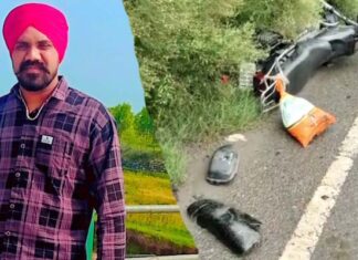 ਤੇਜ਼ ਰਫਤਾਰ ਗੱਡੀ ਦੀ ਟੱਕਰ ਨਾਲ 1 ਦੀ ਮੌਤ, ਦੂਜਾ ਗੰਭੀਰ