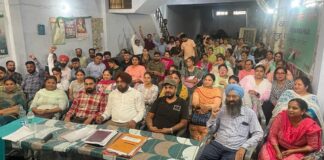 ਪੰਜਾਬ ਏਡਜ਼ ਕੰਟਰੋਲ ਇੰਪ. ਵੈਲਫੇਅਰ ਐਸੋਸੀਏਸ਼ਨ. ਵੱਲੋ 15 ਅਗਸਤ ਨੂੰ ਪਟਿਆਲਾ ਵਿਖੇ ਰੋਸ ਪ੍ਰਦਰਸ਼ਨ ਦਾ ਐਲਾਨ -ਦਿਓਲ