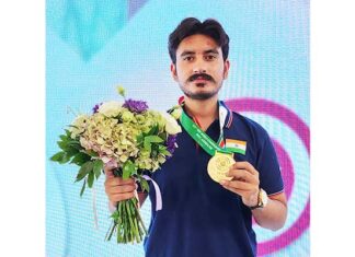 ਅਮਨਪ੍ਰੀਤ ਸਿੰਘ ਨੇ ਬਾਕੂ ਵਿਖੇ ਵਿਸ਼ਵ ਚੈਂਪੀਅਨਸ਼ਿਪ ਵਿੱਚ ਸਟੈਂਡਰਡ ਪਿਸਟਲ ਈਵੈਂਟ ਵਿੱਚ ਸੋਨ ਤਮਗ਼ਾ ਜਿੱਤਿਆ