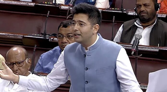 ਆਪ ਦੇ ਪੰਜਾਬ ਤੋਂ MP ਰਾਘਵ ਚੱਢਾ ਰਾਜ ਸਭਾ ਤੋਂ ਸਸਪੈਂਡ