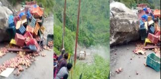 ਹਿਮਾਚਲ ‘ਚ ਜ਼ਮੀਨ ਖਿਸਕਣ ਕਾਰਨ ਨੈਸ਼ਨਲ ਹਾਈਵੇਅ 200 ਮੀਟਰ ਗਾਇਬ