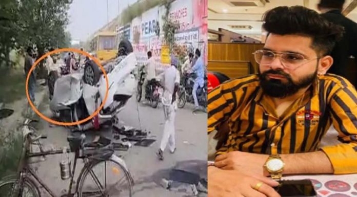 ਲੁਧਿਆਣਾ ‘ਚ ਦਰਦਨਾਕ ਹਾਦਸਾ : ਬੇਕਾਬੂ ਤੇਜ਼ ਰਫਤਾਰ ਕਾਰ ਫਲਾਈਓਵਰ ਤੋਂ ਹੇਠਾਂ ਡਿੱਗੀ; 1 ਨੌਜਵਾਨ ਦੀ ਮੌਤ, 4 ਗੰਭੀਰ