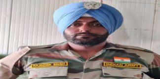 ਦੇਸ਼ ਦੀ ਰਾਖੀ ਕਰਦਾ ਪੰਜਾਬ ਦਾ ਇੱਕ ਹੋਰ ਜਵਾਨ ਸ਼ਹੀਦ, ਹੈਦਰਾਬਾਦ ਵਿਖੇ 13 ਪੰਜਾਬ ਰੈਜੀਮੈਂਟ ‘ਚ ਸੀ ਤਾਇਨਾਤ