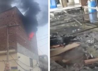 ਕੈਮੀਕਲ ਫੈਕਟਰੀ ‘ਚ ਲੱਗੀ ਭਿਆਨਕ ਅੱਗ, ਦੂਰ-ਦੂਰ ਤੱਕ ਨਜ਼ਰ ਆ ਰਹੇ ਅੱਗ ਦੇ ਭਾਂਬੜ