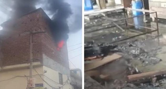 ਕੈਮੀਕਲ ਫੈਕਟਰੀ ‘ਚ ਲੱਗੀ ਭਿਆਨਕ ਅੱਗ, ਦੂਰ-ਦੂਰ ਤੱਕ ਨਜ਼ਰ ਆ ਰਹੇ ਅੱਗ ਦੇ ਭਾਂਬੜ