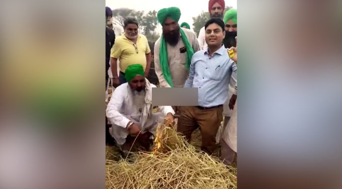 ਬਠਿੰਡਾ : ਅੱਗ ਲਾਉਣ ਤੋਂ ਰੋਕਣ ਗਏ ਸਰਕਾਰੀ ਅਧਿਕਾਰੀਆਂ ਤੋਂ ਹੀ ਕਿਸਾਨਾਂ ਨੇ ਲਗਵਾਈ ਪਰਾਲੀ ਨੂੰ ਤੀਲੀ
