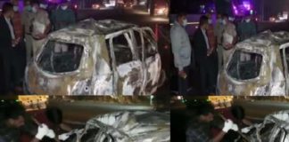 ਹਰਿਆਣਾ : ਟੈਂਕਰ ਨੇ ਕਾਰ ਤੇ ਪਿਕਅਪ ਨੂੰ ਮਾਰੀ ਭਿਆਨਕ ਟੱਕਰ; ਹਾਦਸੇ ਮਗਰੋਂ ਕਾਰ ‘ਚ ਰੱਖਿਆ CNG ਸਿਲੰਡਰ ਫਟਿਆ, ਜ਼ਿੰਦਾ ਸੜੇ 4 ਲੋਕ