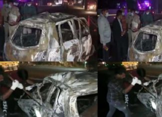 ਹਰਿਆਣਾ : ਟੈਂਕਰ ਨੇ ਕਾਰ ਤੇ ਪਿਕਅਪ ਨੂੰ ਮਾਰੀ ਭਿਆਨਕ ਟੱਕਰ; ਹਾਦਸੇ ਮਗਰੋਂ ਕਾਰ ‘ਚ ਰੱਖਿਆ CNG ਸਿਲੰਡਰ ਫਟਿਆ, ਜ਼ਿੰਦਾ ਸੜੇ 4 ਲੋਕ