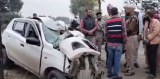 ਮੋਗਾ ਤੋਂ ਵੱਡੀ ਖਬਰ : ਭਿਆਨਕ ਕਾਰ ਹਾਦਸੇ ‘ਚ ਪਿਓ-ਧੀ ਦੀ ਦਰਦਨਾਕ ਮੌਤ; ਦੋਹਤਾ ਗੰਭੀਰ ਜ਼ਖਮੀ