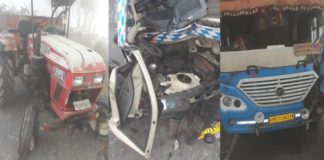 ਫਰੀਦਕੋਟ : ਧੁੰਦ ਕਾਰਨ ਹਾਈਵੇ ‘ਤੇ 6 ਵਾਹਨਾਂ ਦੀ ਭਿਆਨਕ ਟੱਕਰ; 7 ਲੋਕ ਗੰਭੀਰ ਜ਼ਖ਼ਮੀ