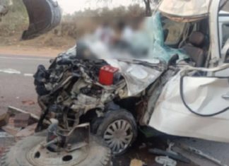 ਰਾਜਸਥਾਨ : PM ਮੋਦੀ ਦੀ ਰੈਲੀ ਲਈ ਜਾ ਰਹੇ 6 ਪੁਲਿਸ ਮੁਲਾਜ਼ਮਾਂ ਦੀ ਹਾਦਸੇ ‘ਚ ਮੌਤ; ਟਰੱਕ ਨਾਲ ਗੱਡੀ ਦੀ ਹੋਈ ਭਿਆਨਕ ਟੱਕਰ