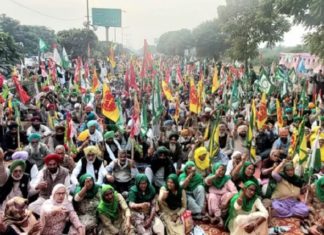 ਪੰਜਾਬ ਤੇ ਹਰਿਆਣਾ ਦੇ ਕਿਸਾਨਾਂ ਨੇ ਚੰਡੀਗੜ੍ਹ ਦਾ ਕੀਤਾ ਘਿਰਾਓ, ਵੱਡੀ ਗਿਣਤੀ ‘ਚ ਔਰਤਾਂ ਵੀ ਹੋਈਆਂ ਸ਼ਾਮਲ