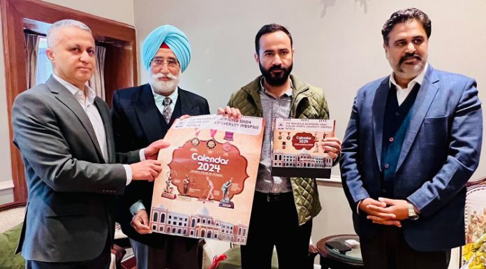 ਖੇਡ ਮੰਤਰੀ ਮੀਤ ਹੇਅਰ ਵੱਲੋਂ ਪੰਜਾਬ ਸਪੋਰਟਸ ਯੂਨੀਵਰਸਿਟੀ ਦਾ ਨਵੇਂ ਸਾਲ ਦਾ ਕੈਲੰਡਰ ਜਾਰੀ