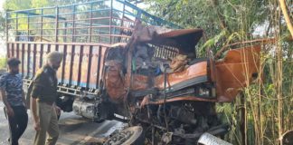 ਹੁਸ਼ਿਆਰਪੁਰ : ਟਰੱਕਾਂ ਦੀ ਆਹਮੋ-ਸਾਹਮਣੇ ਹੋਈ ਟੱਕਰ, ਡਰਾਈਵਰ ਦੀ ਦਰਦਨਾਕ ਮੌ.ਤ; 2 ਗੰਭੀਰ ਜ਼ਖਮੀ