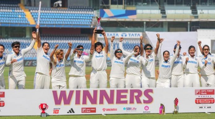 ਭਾਰਤੀ ਮਹਿਲਾ ਕ੍ਰਿਕਟ ਟੀਮ ਨੇ ਰਚਿਆ ਇਤਿਹਾਸ : ਆਸਟ੍ਰੇਲੀਆ ਨੂੰ 8 ਵਿਕਟਾਂ ਨਾਲ ਹਰਾ ਕੇ ਟੈਸਟ ਸੀਰੀਜ਼ ਜਿੱਤੀ