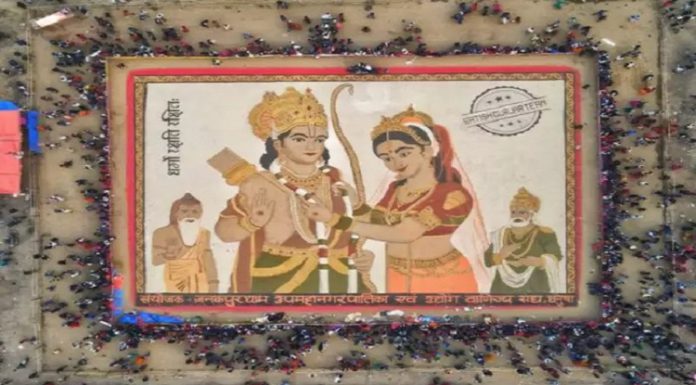 ਵਿਸ਼ਵ ਰਿਕਾਰਡ : 11 ਹਜ਼ਾਰ ਵਰਗ ਫੁੱਟ ‘ਚ ਬਣਾਈ ਭਗਵਾਨ ਰਾਮ ਤੇ ਸੀਤਾ ਦੀ ਤਸਵੀਰ, ਸਾਰੀ ਦੁਨੀਆ ਨੇ ਕੀਤੀ ਤਾਰੀਫ