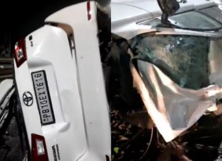 ਰਾਜਪੁਰਾ-ਸਰਹਿੰਦ ਰੋਡ ‘ਤੇ ਭਿਆਨਕ ਹਾਦਸਾ, 2 ਦੀ ਮੌਤ; ਕੰਡਕਟਰ ਸੀਟ ‘ਤੇ ਬੈਠੇ ਵਿਅਕਤੀ ਦਾ ਸਿਰ ਧੜ ਨਾਲੋਂ ਹੋਇਆ ਵੱਖ