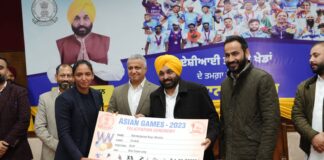 ਏਸ਼ੀਅਨ ਅਤੇ ਕੌਮੀ ਖੇਡਾਂ ਦੇ ਜੇਤੂਆਂ ਨੇ 33.83 ਕਰੋੜ ਰੁਪਏ ਦਾ ਨਗਦ ਇਨਾਮ ਦੇਣ ਲਈ ਪੰਜਾਬ ਸਰਕਾਰ ਦਾ ਧੰਨਵਾਦ ਕੀਤਾ