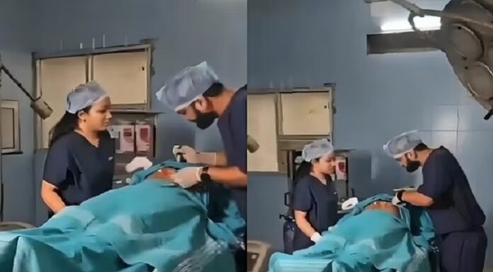 ਡਾਕਟਰ ਨੇ ਆਪ੍ਰੇਸ਼ਨ ਥਿਏਟਰ ‘ਚ ਕਰਵਾਇਆ ਪ੍ਰੀ ਵੈਡਿੰਗ ਫੋਟੋਸ਼ੂਟ, ਵੀਡੀਓ ਵਾਇਰਲ ਹੋਣ ਪਿੱਛੋਂ ਸਸਪੈਂਡ