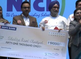 कुकिंग इंस्टीट्यूट NFCI ने करवाया ‘नेशनल कलिनरी चैलेंज -2024’, चंडीगढ़ की टीम ने जीता 51 हजार का इनाम