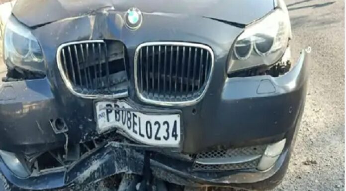 ਜਲੰਧਰ : ਤੇਜ਼ ਰਫਤਾਰ BMW ਕਾਰ ਦੀ ਟੱਕਰ ਨਾਲ ਪੈਦਲ ਜਾ ਰਹੇ ਵਿਅਕਤੀ ਦੀ ਮੌਤ