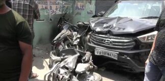 ਲੁਧਿਆਣਾ ‘ਚ ਤੇਜ਼ ਰਫਤਾਰ ਕਾਰ ਚਲਾ ਰਹੀ ਕੁੜੀ ਨੇ ਮਚਾਇਆ ਤਾਂਡਵ, ਮੋਟਰਸਾਈਕਲ ਸਵਾਰ 2 ਨੌਜਵਾਨਾਂ ਨੂੰ ਮਾਰੀ ਜ਼ਬਰਦਸਤ ਟੱਕਰ