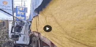 ਲੁਧਿਆਣਾ ‘ਚ ਸ਼ਰਾਬੀ ਟਰੱਕ ਚਾਲਕ ਦਾ ਕਾਰਾ ! ਬੇਕਾਬੂ ਹੋ ਕੇ ਤੋੜੇ ਕਈ ਬਿਜਲੀ ਦੇ ਖੰਭੇ, ਫਰਨੀਚਰ ਦੇ ਸ਼ੋਅ ਰੂਮ ‘ਚ ਵੜਿਆ