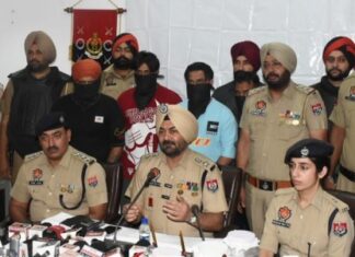 ਹਥਿਆਰਾਂ ਦੀ ਸਪਲਾਈ ਕਰਨ ਵਾਲੇ ਅੰਤਰਰਾਸ਼ਟਰੀ ਨੈਟਵਰਕ ਦਾ ਪਰਦਾਫਾਸ਼, ਹਥਿਆਰਾਂ ਸਣੇ ਜੱਗੂ ਭਗਵਾਨਪੁਰੀਆ ਗੈਂਗ ਦੇ ਚਾਰ ਮੈਂਬਰ ਗ੍ਰਿਫਤਾਰ