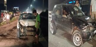 ਜਲੰਧਰ : ਨੈਸ਼ਨਲ ਹਾਈਵੇ ‘ਤੇ 2 ਕਾਰਾਂ ਦੀ ਭਿਆਨਕ ਟੱਕਰ, ਗੱਡੀਆਂ ਦੇ ਉੱਡੇ ਪਰਖਚੇ