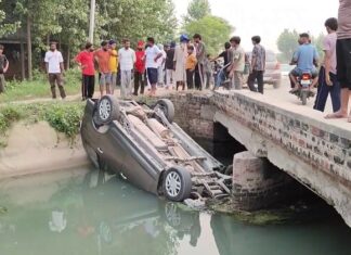 ਨਵੀਂ ਕਾਰ ‘ਤੇ ਬਾਬਾ ਬੁੱਢਾ ਸਾਹਿਬ ਤੋਂ ਮੱਥਾ ਟੇਕ ਕੇ ਆ ਰਹੇ ਪਰਿਵਾਰ ਨਾਲ ਵਾਪਰਿਆ ਹਾਦਸਾ, ਕਾਰ ਦੇ ਉੱਡੇ ਪਰਖਚੇ