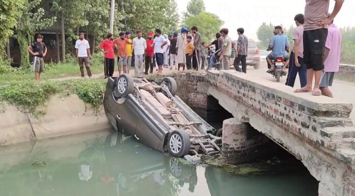 ਨਵੀਂ ਕਾਰ ‘ਤੇ ਬਾਬਾ ਬੁੱਢਾ ਸਾਹਿਬ ਤੋਂ ਮੱਥਾ ਟੇਕ ਕੇ ਆ ਰਹੇ ਪਰਿਵਾਰ ਨਾਲ ਵਾਪਰਿਆ ਹਾਦਸਾ, ਕਾਰ ਦੇ ਉੱਡੇ ਪਰਖਚੇ