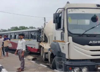 ਵੱਡਾ ਹਾਦਸਾ ! ਸਵਾਰੀਆਂ ਨਾਲ ਭਰੀ ਬੱਸ ਤੇ ਸੀਮਿੰਟ ਮਿਕਸਚਰ ਵਿਚਾਲੇ ਭਿਆਨਕ ਟੱਕਰ, 16 ਸਵਾਰੀਆਂ ਜ਼ਖਮੀ