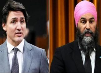ਕੈਨੇਡਾ ‘ਚ ਟਰੂਡੋ ਦੀ ਸਰਕਾਰ ਡਿੱਗਨ ਦੇ ਆਸਾਰ : ਜਗਮੀਤ ਸਿੰਘ ਨੇ ਲਿਬਰਲ ਸਰਕਾਰ ਤੋਂ ਵਾਪਸ ਲਈ ਹਮਾਇਤ