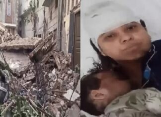 ਲੁਧਿਆਣਾ ‘ਚ ਡਿੱਗੀ 100 ਸਾਲ ਪੁਰਾਣੀ ਖਸਤਾ ਹਾਲਤ 5 ਮੰਜ਼ਿਲਾ ਇਮਾਰਤ, ਮਾਂ-ਬੱਚਾ ਜ਼ਖਮੀ