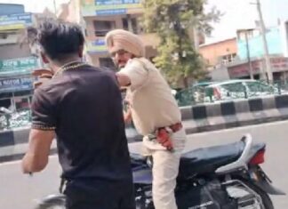 ਟ੍ਰੈਫਿਕ ਪੁਲਿਸ ਮੁਲਾਜ਼ਮ ਦੀ ਦਾਦਾਗਿਰੀ ! ਕੈਂਟਰ ਚਾਲਕ ਦੇ ਮਾਰਿਆ ਥੱਪੜ, ਪਹਿਲਾਂ ਵੀ ਵਿਵਾਦਾਂ ‘ਚ ਰਿਹਾ ਮੁਲਾਜ਼ਮ