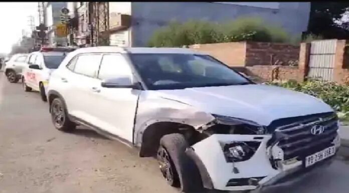 ਲੁਧਿਆਣਾ ‘ਚ 2 ਕਾਰਾਂ ਦੀ ਹੋਈ ਭਿਆਨਕ ਟੱਕਰ ‘ਚ 2 ਲੋਕ ਜ਼ਖਮੀ, ਕਾਰਾਂ ਦੇ ਉੱਡੇ ਪਰਖਚੇ