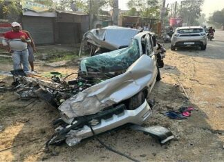 ਭਿਆਨਕ ਹਾਦਸਾ ! ਕਾਰ ਤੇ ਟੂਰਿਸਟ ਬੱਸ ਵਿਚਾਲੇ ਜ਼ਬਰਦਸਤ ਟੱਕਰ, ਇਕ ਦੀ ਮੌਤ, ਬੱਚੇ ਸਣੇ ਔਰਤ ਜ਼ਖਮੀ