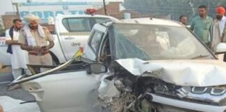 ਭਿਆਨਕ ਹਾਦਸਾ ! ਸਸਕਾਰ ’ਤੇ ਜਾ ਰਹੇ ਪਰਿਵਾਰ ਦੀ ਡਿਵਾਈਡਰ ਨਾਲ ਟਕਰਾਈ ਕਾਰ, 2 ਦੀ ਮੌਕੇ ‘ਤੇ ਮੌਤ