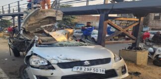 ਜਲੰਧਰ ‘ਚ ਵੱਡਾ ਹਾਦਸਾ ! ਪਠਾਨਕੋਟ ਬਾਈਪਾਸ ਨੇੜੇ ਕਾਰ ‘ਤੇ ਪਲਟ ਗਿਆ ਟੱਕਰ, ਬੱਚੇ ਸਣੇ 3 ਦੀ ਮੌਤ