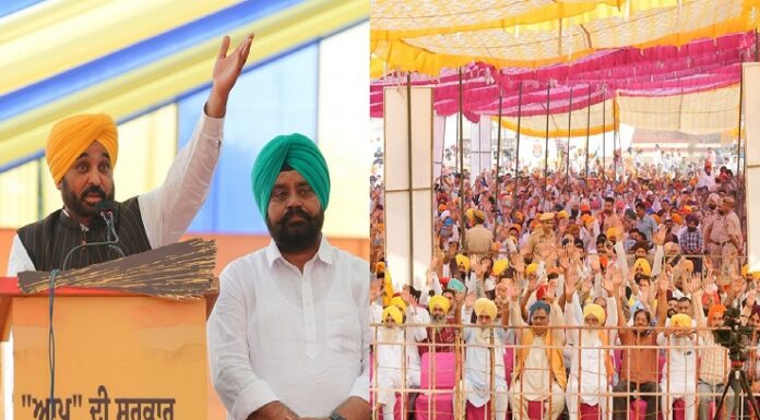 ਮੁੱਖ ਮੰਤਰੀ ਭਗਵੰਤ ਮਾਨ ਡੇਰਾ ਬਾਬਾ ਨਾਨਕ ਵਿਖੇ ਲੋਕਾਂ ਨੂੰ ਮਿਲਣ ਪਹੁੰਚੇ, ਕੀਤੀ ਵਿਸ਼ਾਲ ਰੈਲੀ