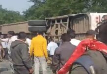 ਮਹਾਰਾਸ਼ਟਰ ‘ਚ ਭਿਆਨਕ ਬੱਸ ਹਾਦਸਾ, 12 ਯਾਤਰੀਆਂ ਦੀ ਮੌਤ, 18 ਜ਼ਖਮੀ